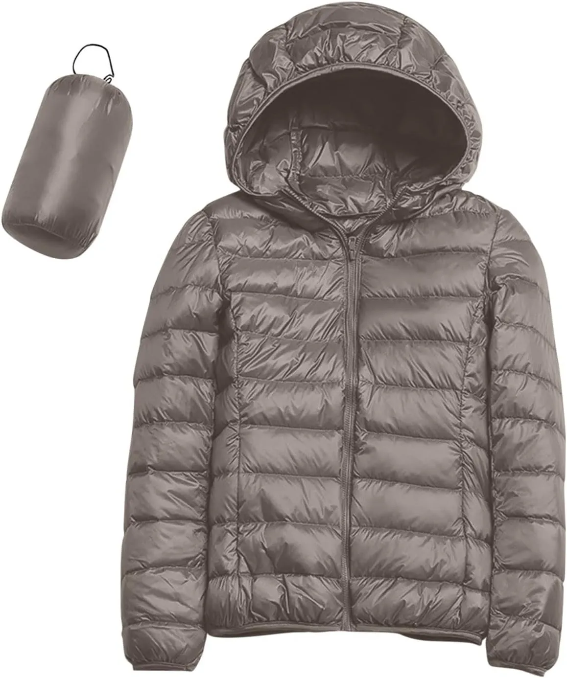 Winter Fleece Jacket for Women Faux Fur Removable Hood Puffer Parka Jacket Winter Long Thick Coats