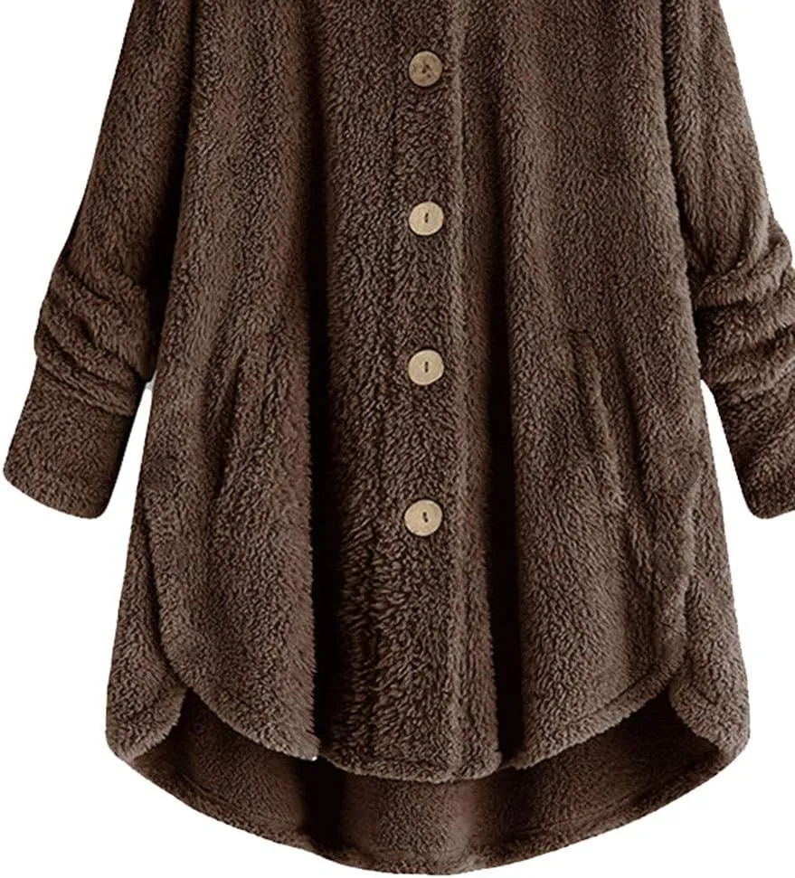 Winter Jackets Women Sherpa Lined Jacket Maternity Winter Coat Plus Size Hooded Sweater Oversized Hoodie