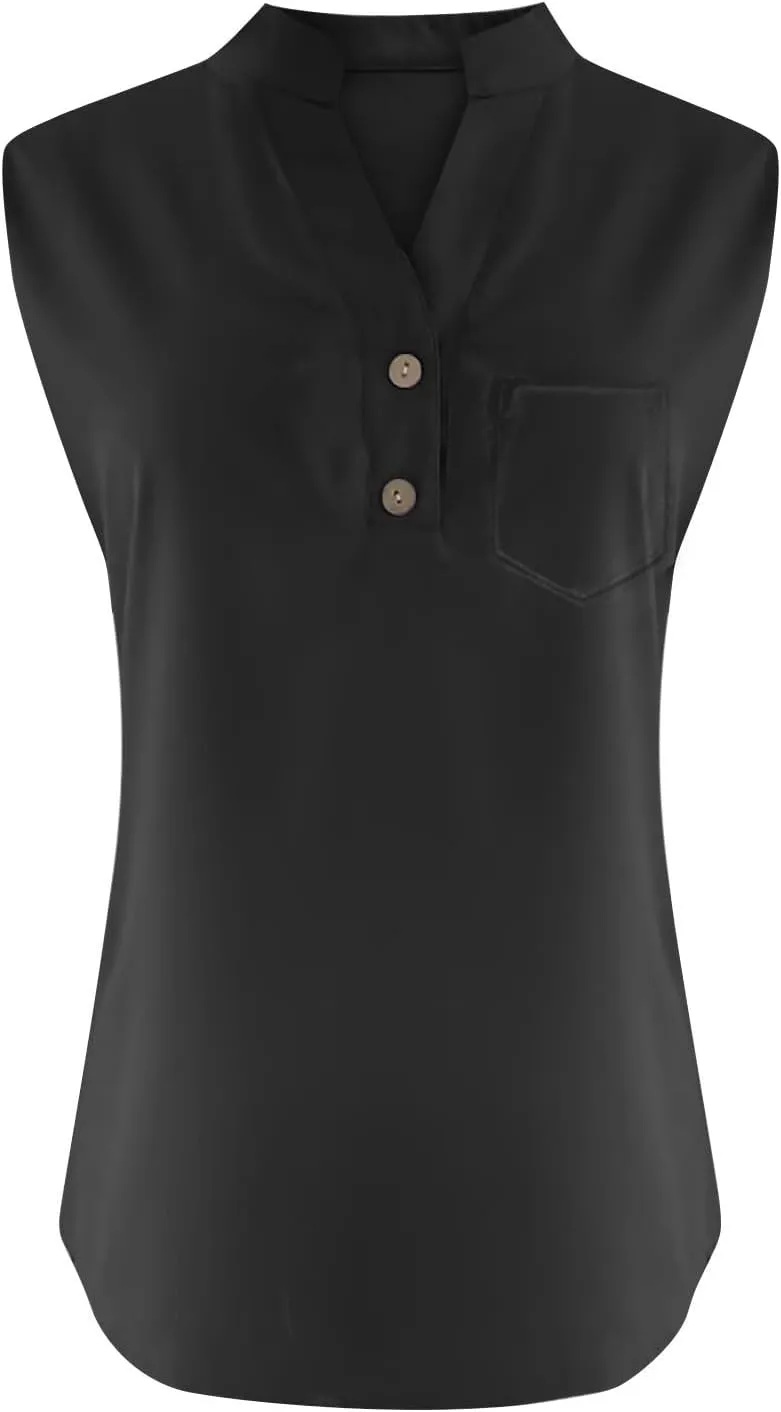 Womens Casual Button Down off shoulder Shirts Summer Fashion Cotton Linen Shirt Top Blouses with Pocket