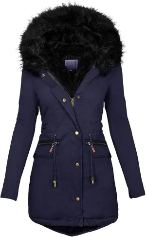 Womens Coats Winter Hoodie Mid Length Hoodie Long Sleeved Top Winter Coat Puffer Coat Winter Coats For Women Plus