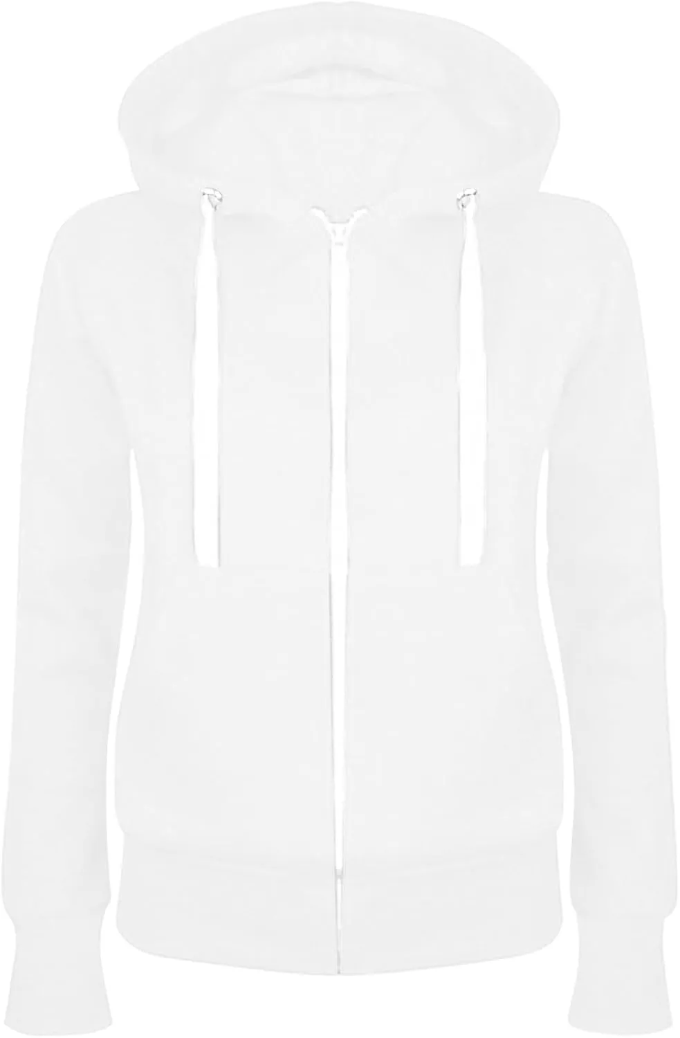 Womens Full-Zip Up Hoodies Casual Long Sleeve Lightweight Sweatshirt with Pockets Solid Color-Block Basic Jackets