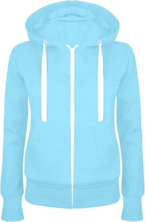 Womens Full Zip Up Hoodies Sweatshirt Fall Lightweight Long Sleeve Basic Sweatshirt Casual Loose Long Sleeve Jackets