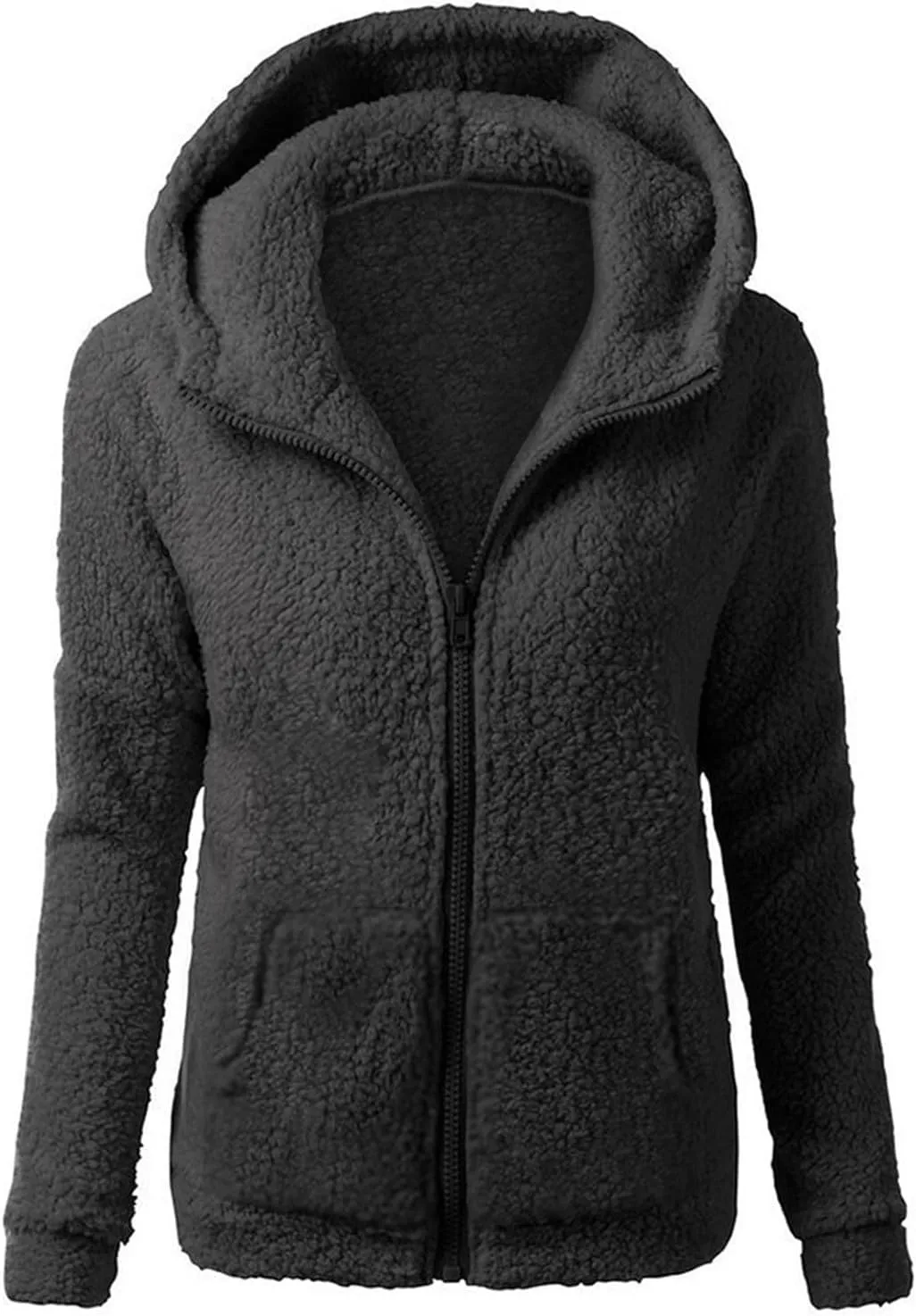 Women's Hooded Warm Winter Coat Long Sleeve Button Down Outerwear Casual Jackets Winter Long Thick Coats