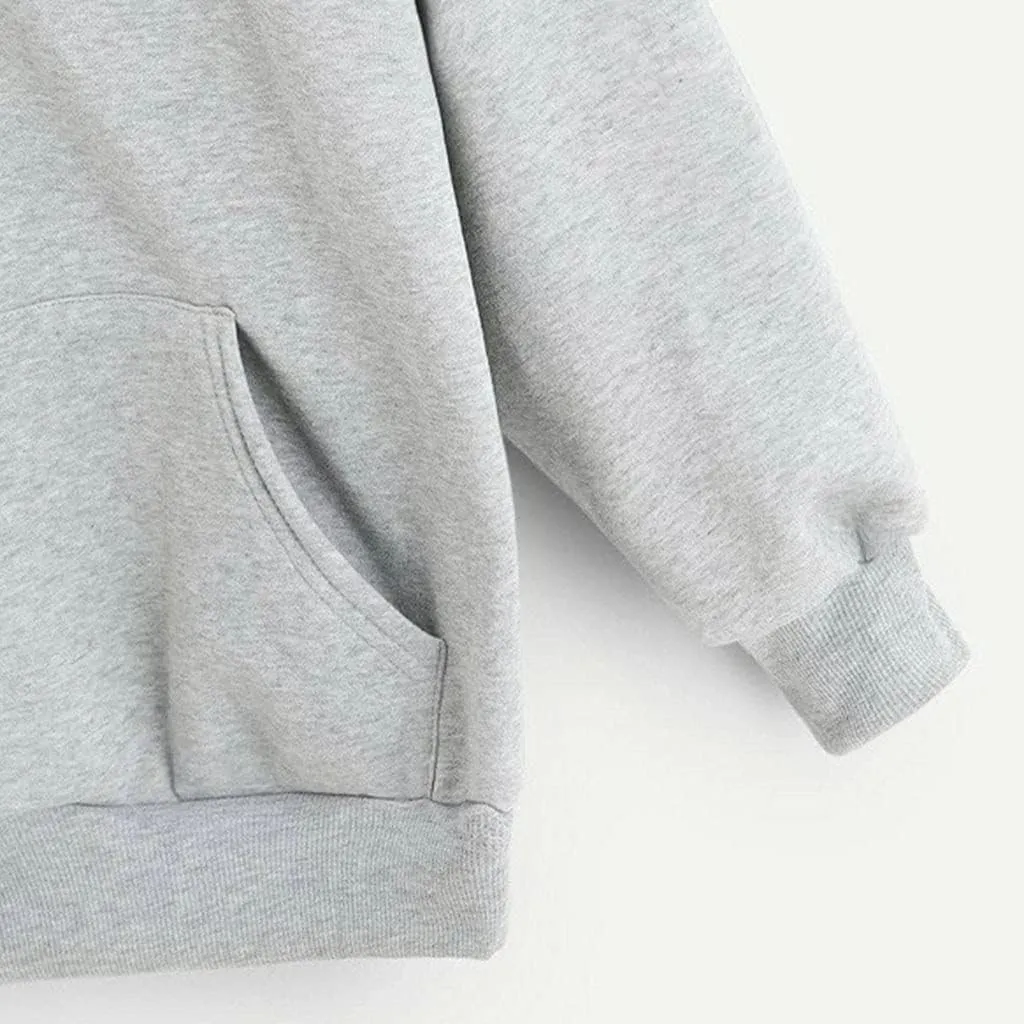 Womens Hoodies, Hoodies for Women Pullover Basic Solid Long Sleeve Crewneck Sweatshirts Teen Girls Oversized Hooded Y2k Top