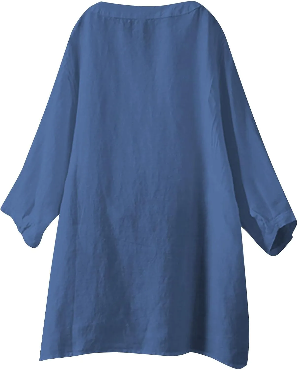 Womens Linen Button Down Shirts Summer 2025 Roll up Sleeve Oversized Boyfriend Solid Tops Casual Dressy Blouses