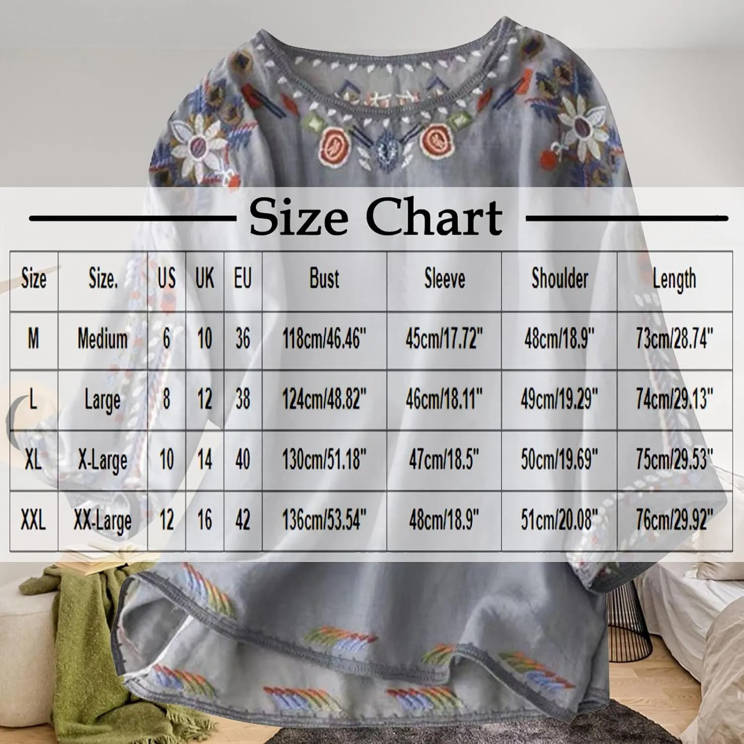 Womens Mexican Tops and Blouses Summer Embroidered Short Sleeve T-Shirt Vacation Round Neck Cotton Linen Tees, Black