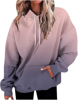 Womens Oversized Hoodies Casual Fleece Sweatshirts Long Sleeve Sweaters Pullover Fall Clothes with Pocket