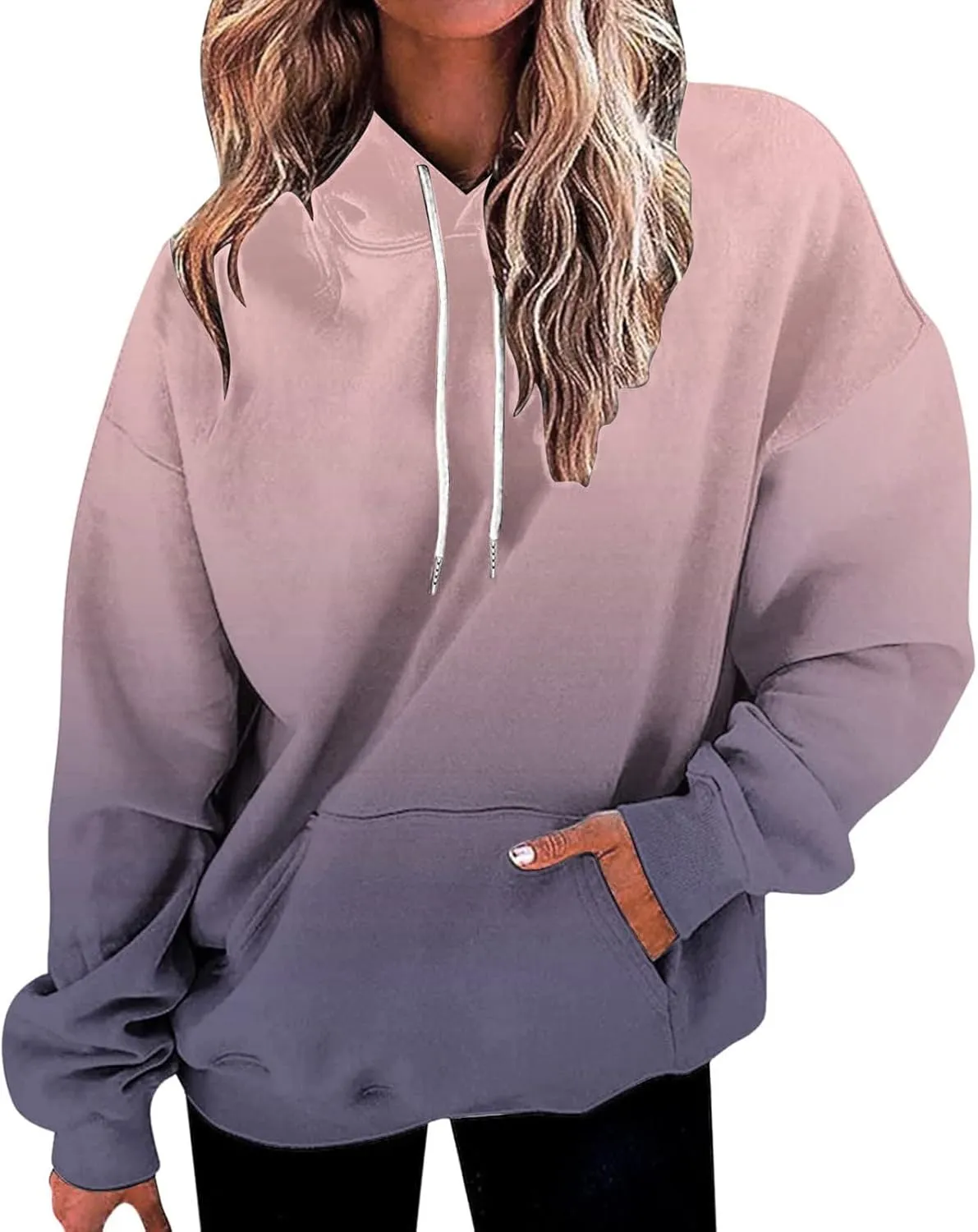 Womens Oversized Hoodies Casual Fleece Sweatshirts Long Sleeve Sweaters Pullover Fall Clothes with Pocket