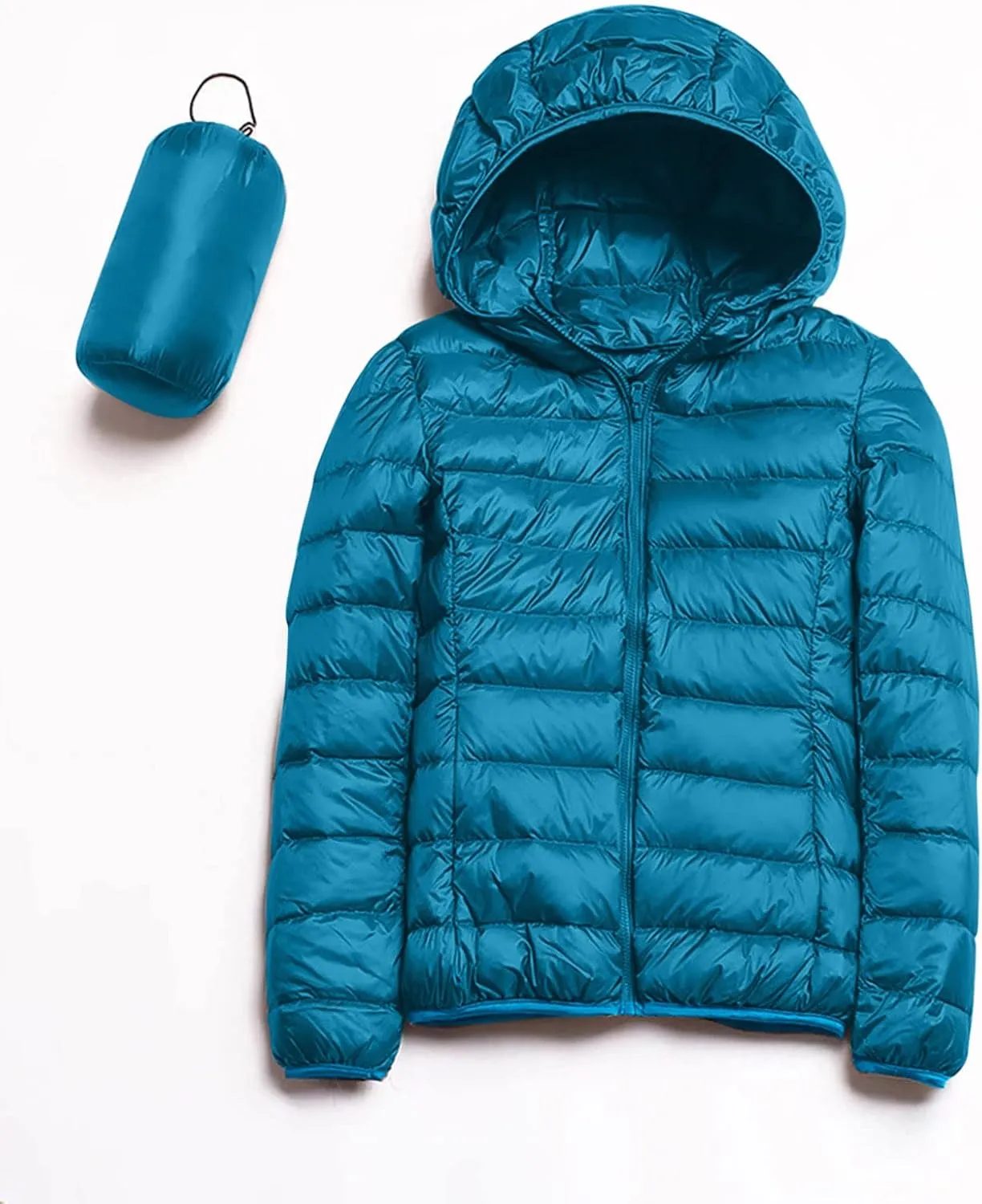 Women's Winter Casual Quilted Jackets Oversized Shearling Fleece Hooded Fleece Jacket Fall Fashion Open Front Coats