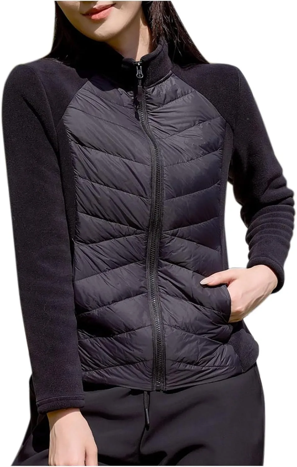 Women's Winter Coats Padded Puffer Cardigan Quilted Vintage Floral Jacket Women Winter Clothes Fashion Parka