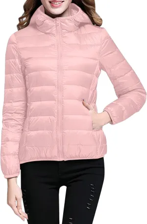 Women's Winter Jacket Long Sleeve Zip Puffer Winter Jacket Parka Loose Button Down Plaid Coats