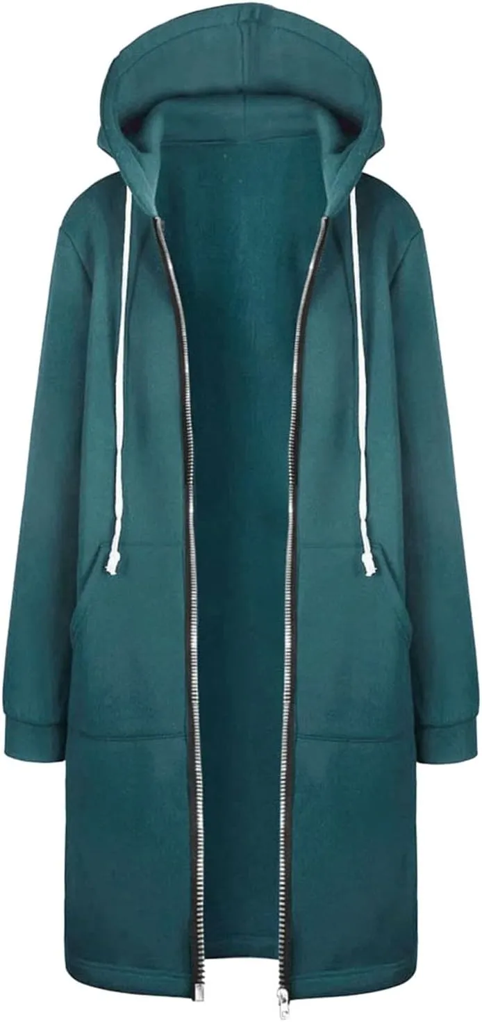 Women's Winter Long Sleeve Zip Puffer Jacket Long Winter Warm Womens Women's Ski Jacket Mountain Windproof Winter
