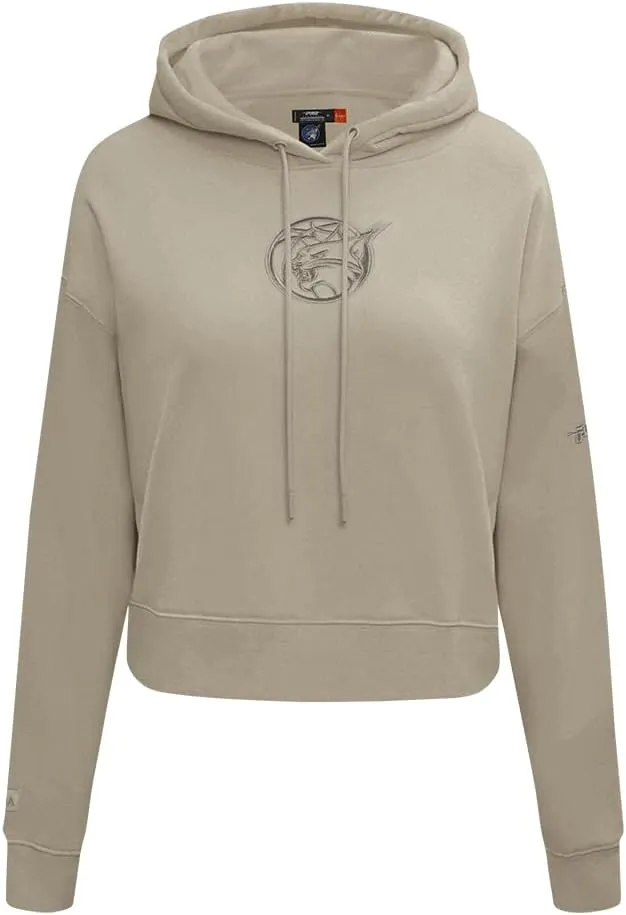 Womens WNBA Neutral Cropped Pullover Hoodie