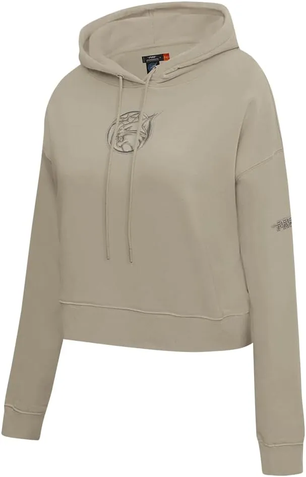 Womens WNBA Neutral Cropped Pullover Hoodie