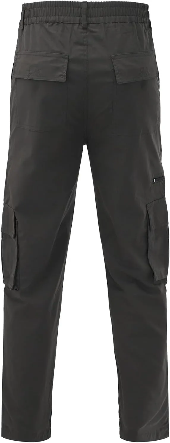 Work Pants for Men Cargo Men's Multi Pocket Pants Straight Leg Overalls Sports Fitness Pantalones De Trabajo para Hombre