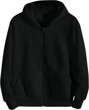 Workout Hoodies For Men Plain Basic Hoodie Full Zip Fleece Sweatshirt Casual Hooded Outerwear Jacket With Pocket