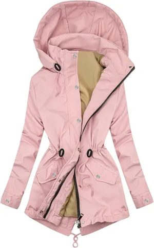 XUETON Women's Casual Zip Up Anork Jackets Fleece Lined Downs Puffer Jacket Casual Faux Fur Hooded Pockets Padded Peacoat Outwear